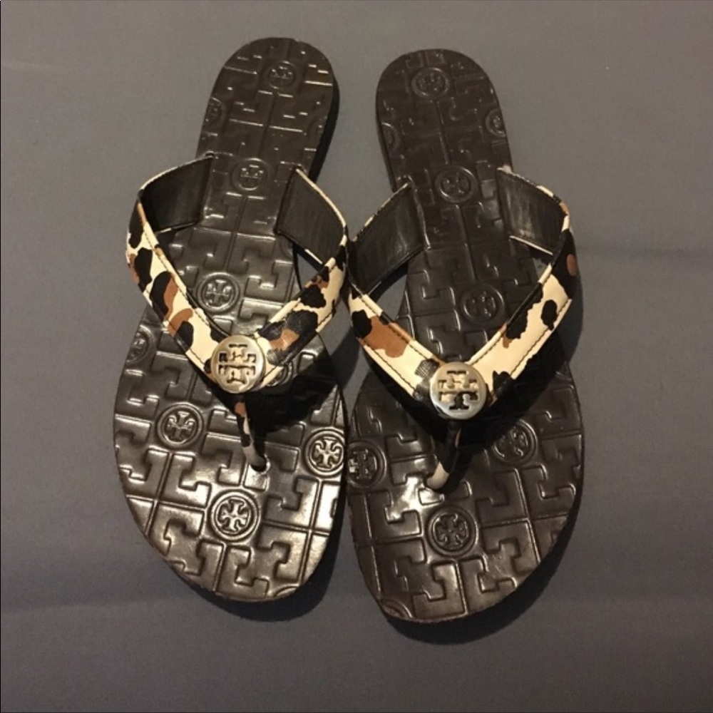 LIGHTLY WORN - Tory Burch Cheetah Sandals 🐆🖤